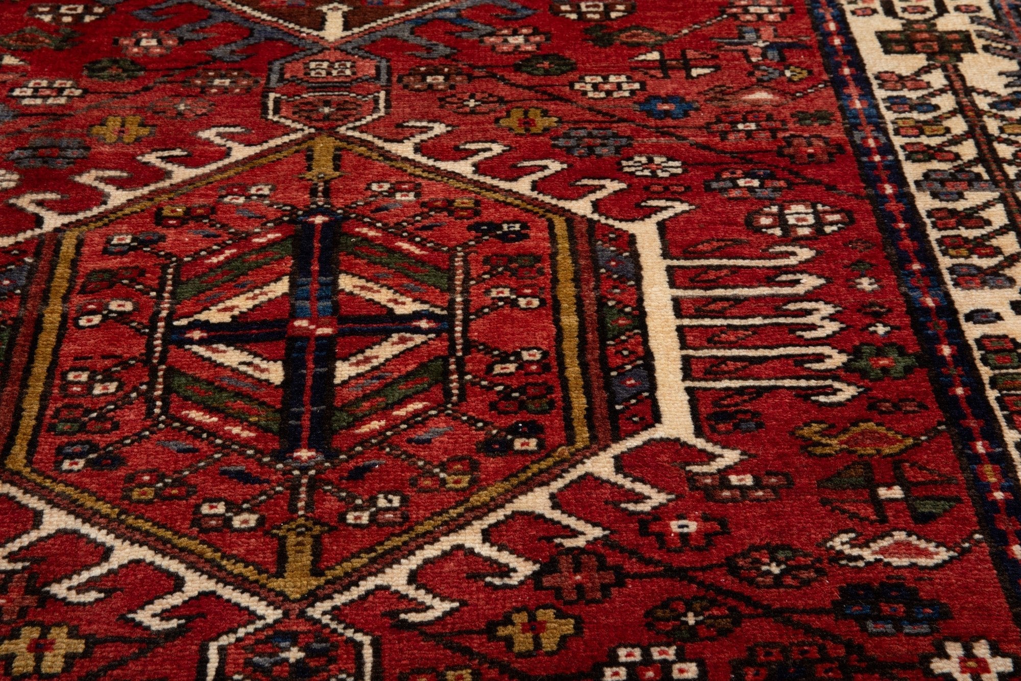 Hand-Knotted Vintage Wool Runner Rug – 14' 5" x 3' 11" (440 × 119 cm) - Yasi & Fara