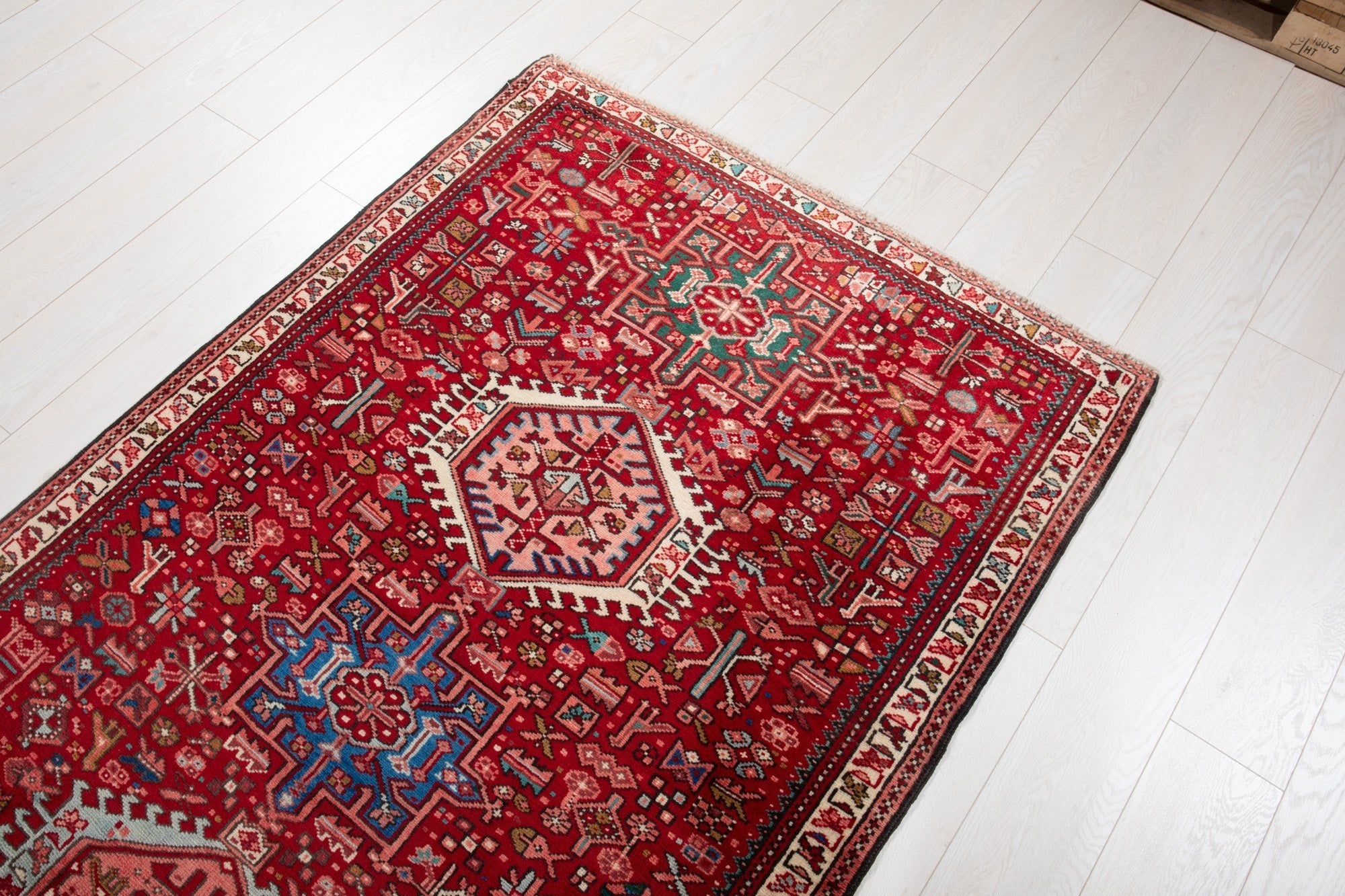 Hand-Knotted Vintage Wool Runner Rug – 9' 4" x 3' 9" (284 × 114 cm) - Yasi & Fara