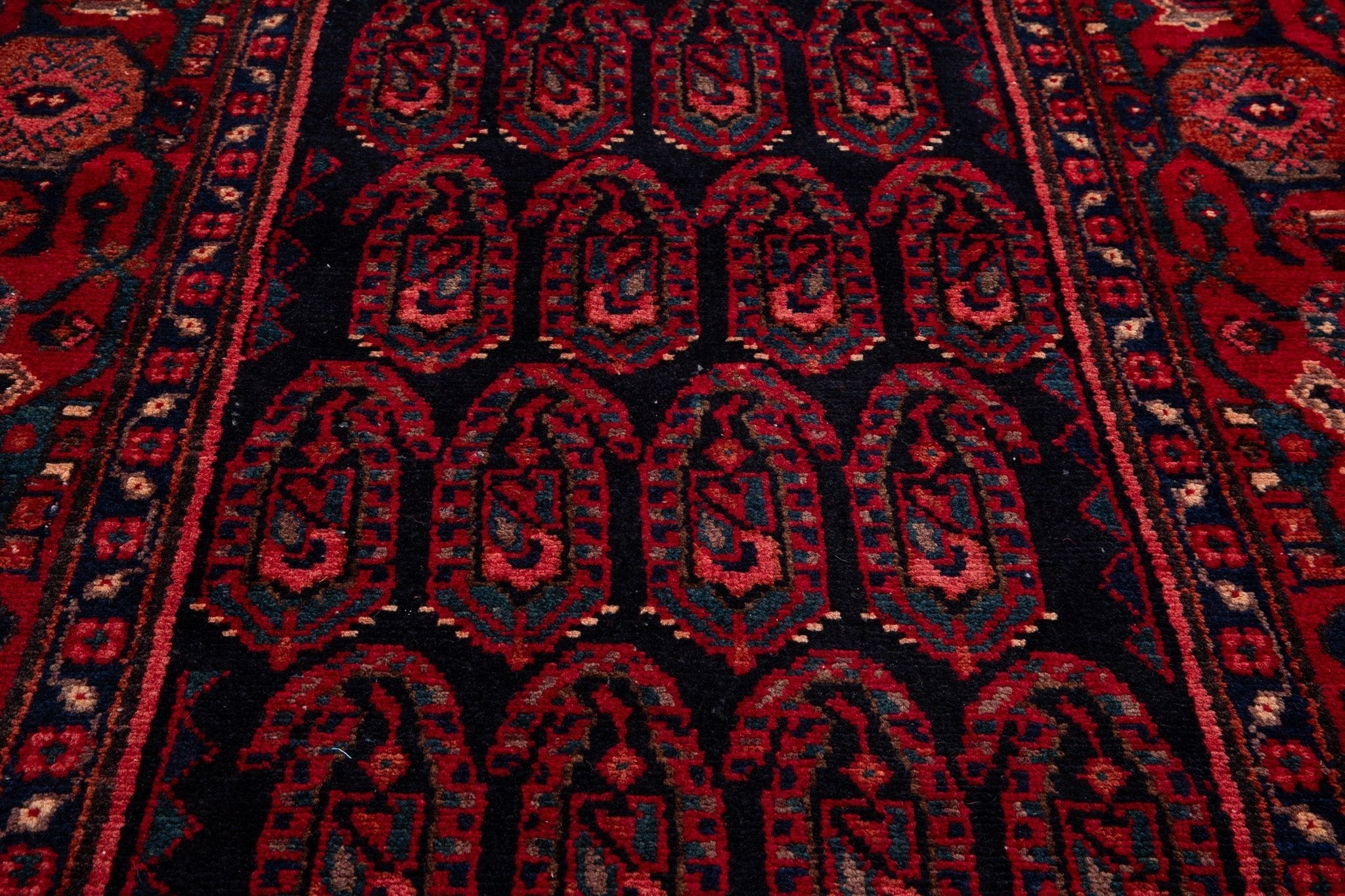 Hand-Knotted Vintage Wool Runner Rug – 16' 9" x 3' 7" (510 x 109 cm) - Yasi & Fara