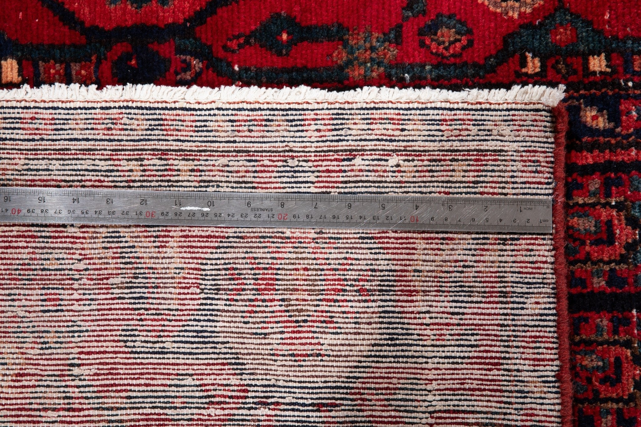 Hand-Knotted Vintage Wool Runner Rug – 16' 9" x 3' 7" (510 x 109 cm) - Yasi & Fara