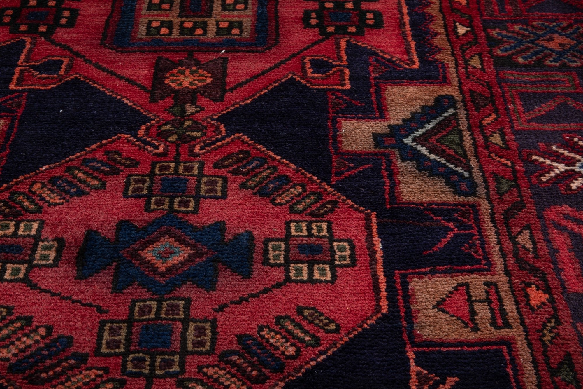 Hand-Knotted Vintage Wool Runner Rug – 10' 1" x 3' 9" (308 × 114 cm) - Yasi & Fara