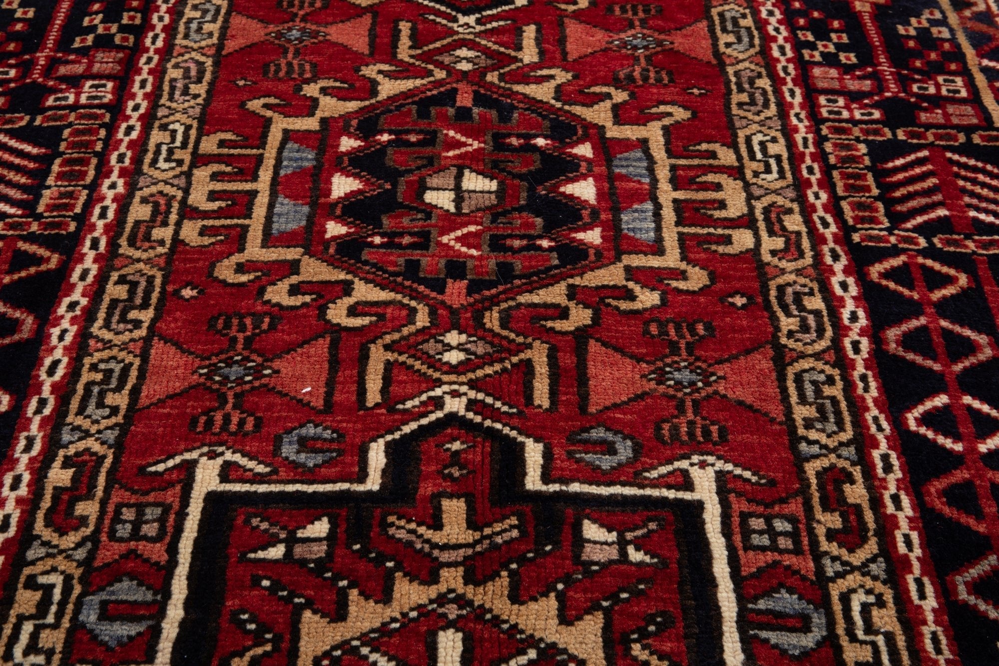 Hand-Knotted Vintage Wool Runner Rug – 10' 8" x 3' 2" (326 × 96 cm) - Yasi & Fara
