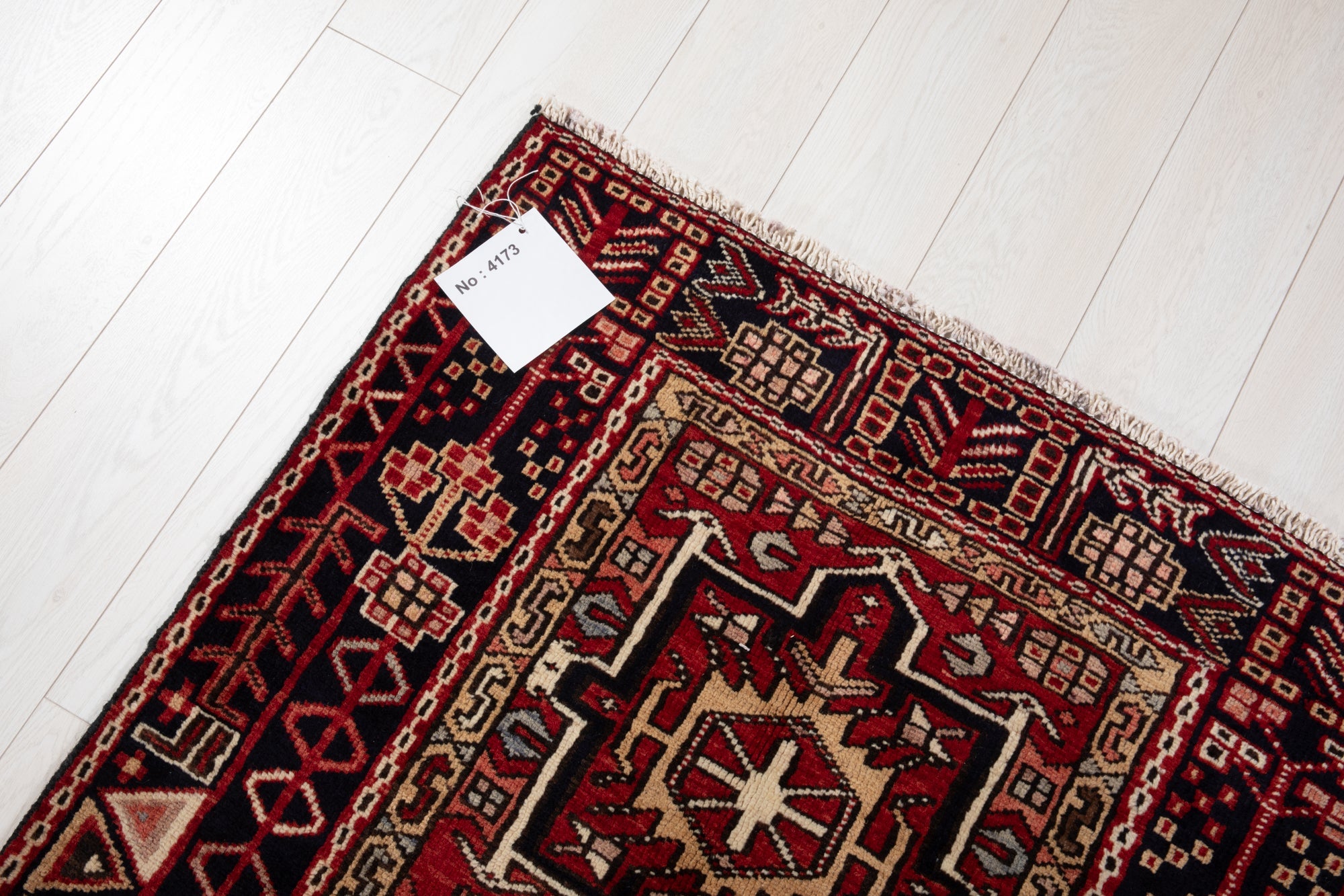 Hand-Knotted Vintage Wool Runner Rug – 10' 8" x 3' 2" (326 × 96 cm) - Yasi & Fara