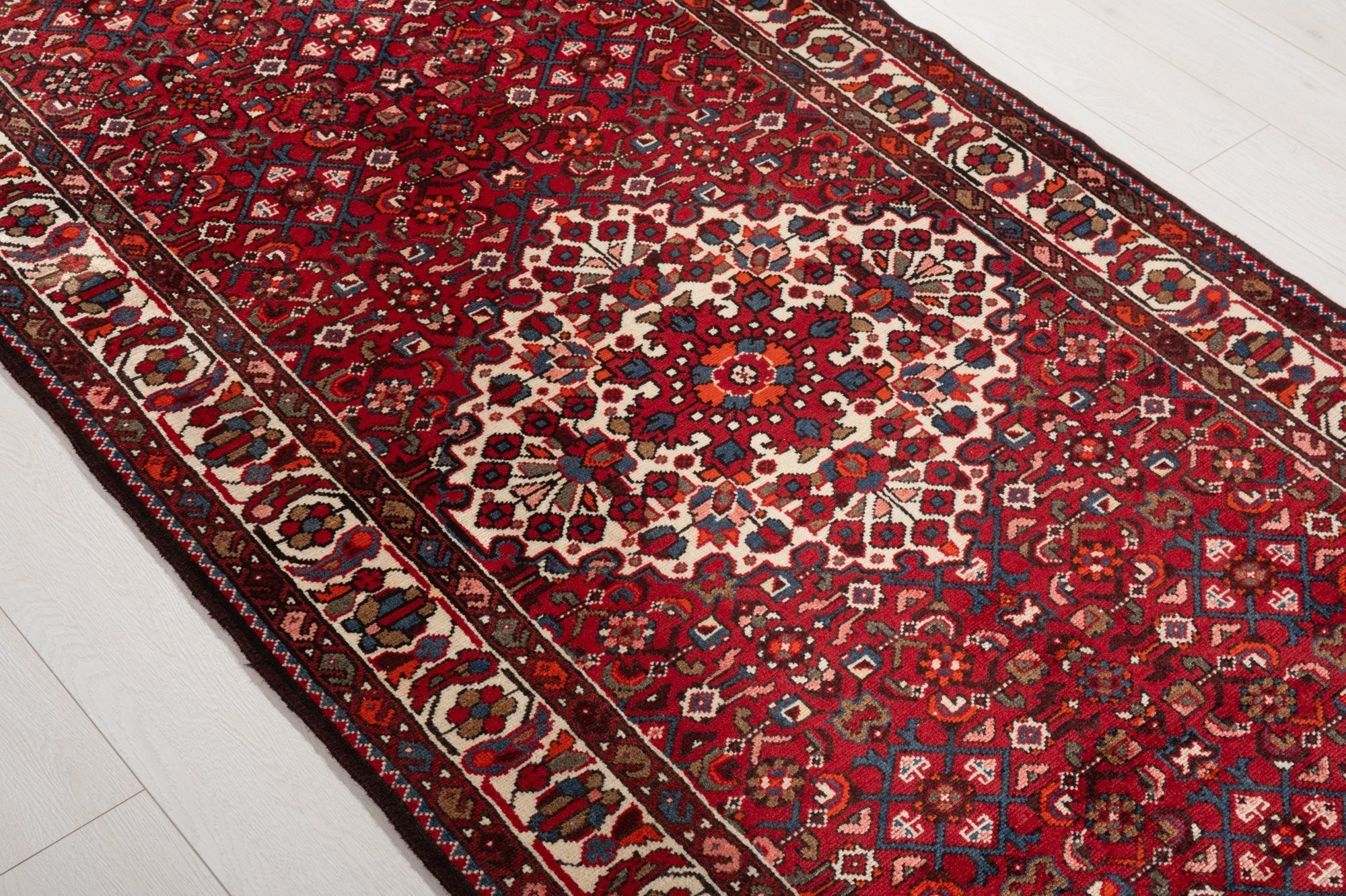 Hand-Knotted Vintage Wool Runner Rug – 9' 9" x 3' 8" (297 x 113 cm - Yasi & Fara
