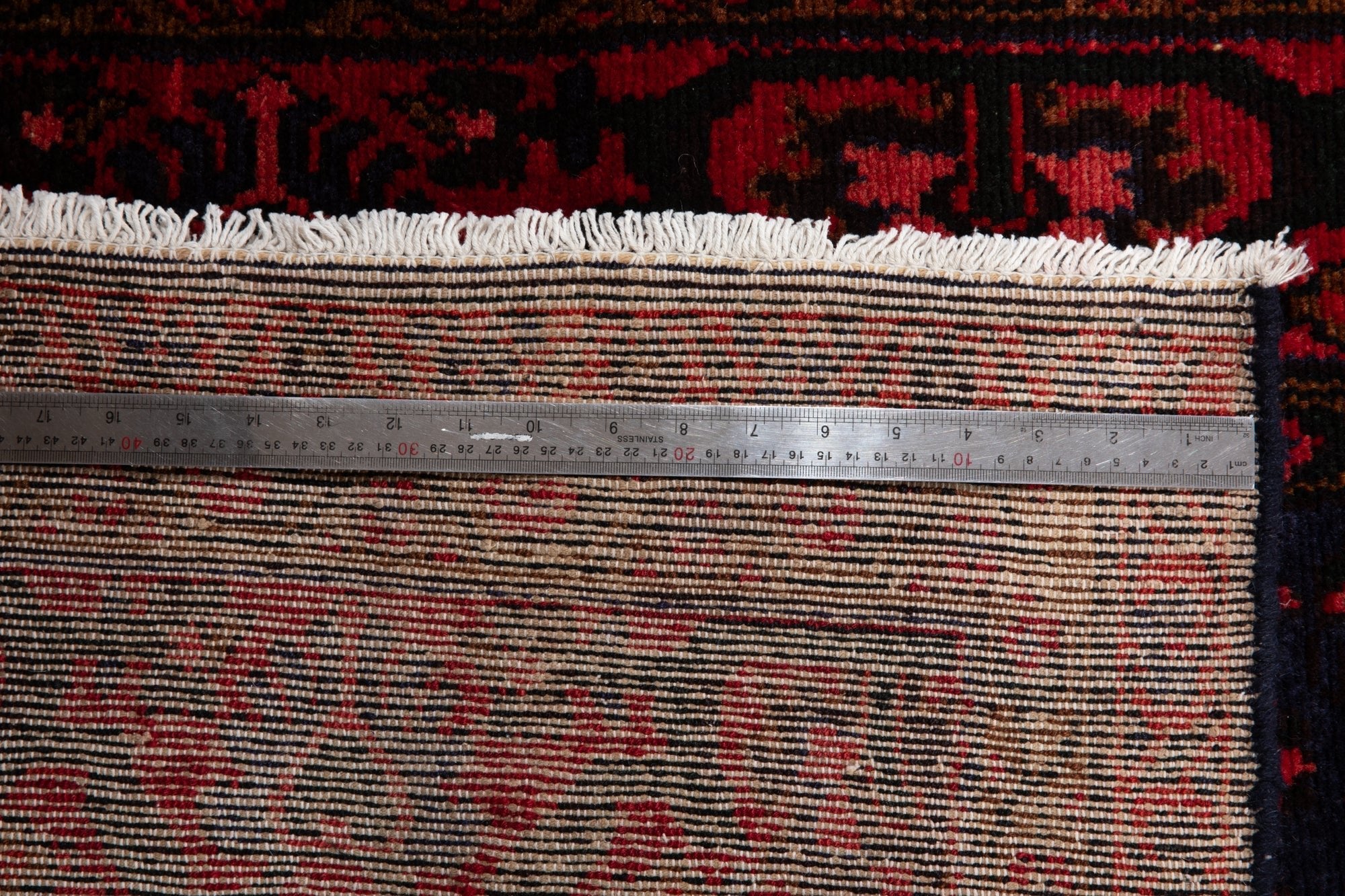 Hand-Knotted Vintage Wool Runner Rug – 15' 10" x 3' 6" (484 x 107 cm) - Yasi & Fara