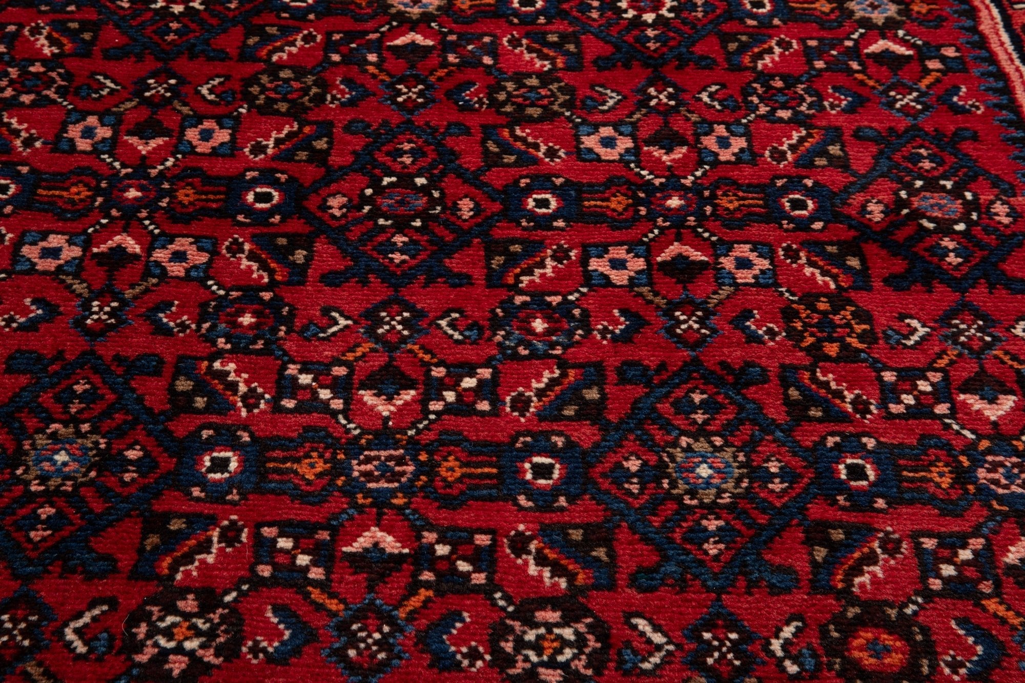 Hand-Knotted Vintage Wool Runner Rug – 16' 6" x 3' 7" (504 x 109 cm) - Yasi & Fara