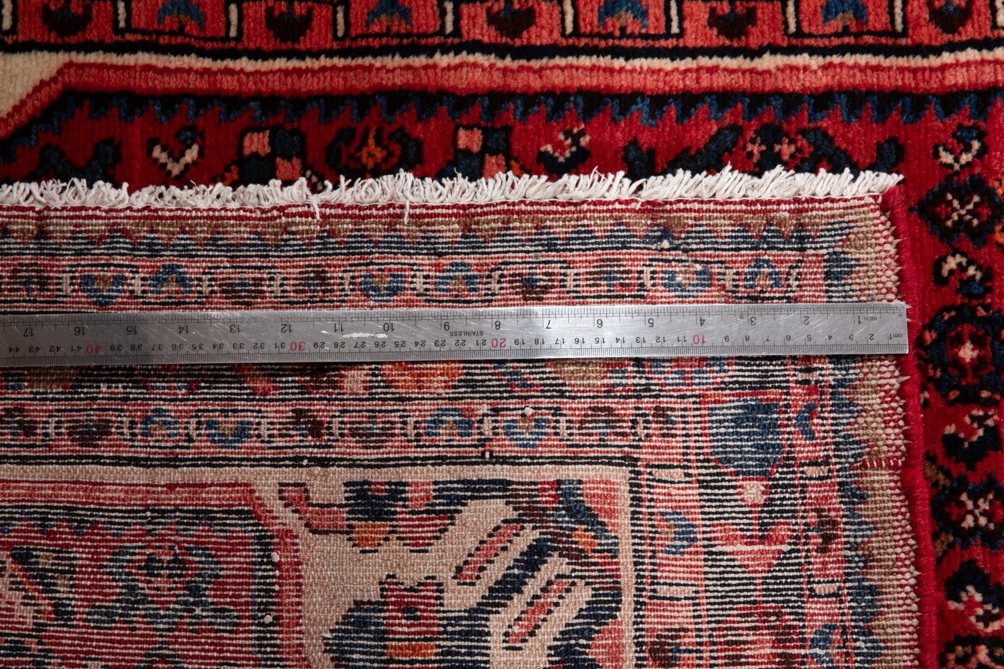 Hand-Knotted Vintage Wool Runner Rug – 16' 6" x 3' 7" (504 x 109 cm) - Yasi & Fara