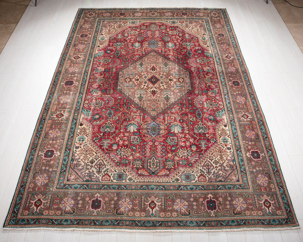 11' 5" x 7' 10" Excellent Hand-Knotted Antique Large Area Rug