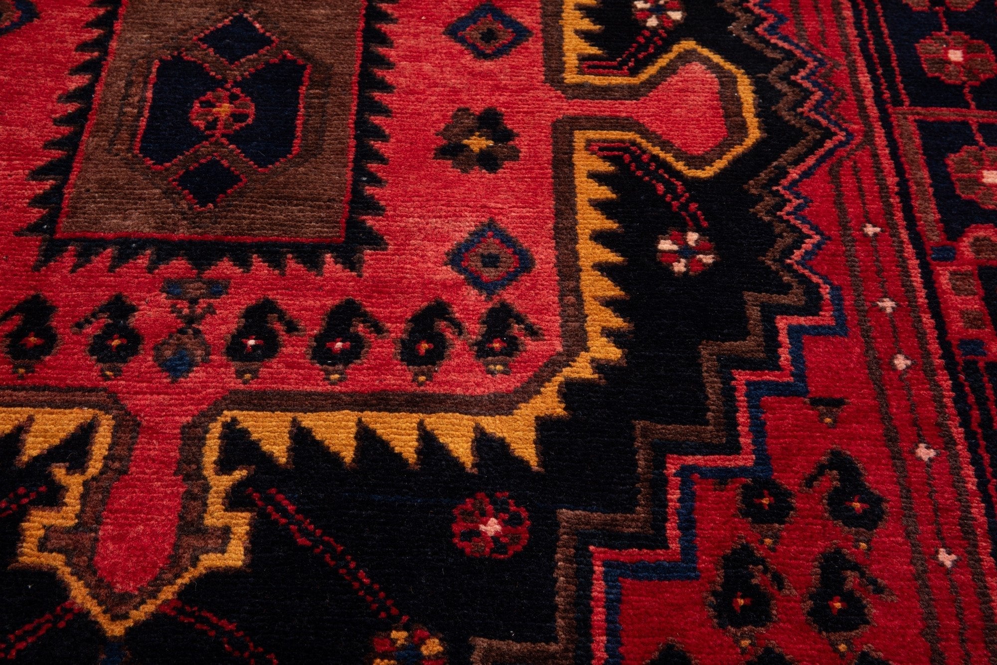 Hand-Knotted Vintage Wool Runner Rug – 9' 9" x 3' 9" (298 x 114 cm) - Yasi & Fara