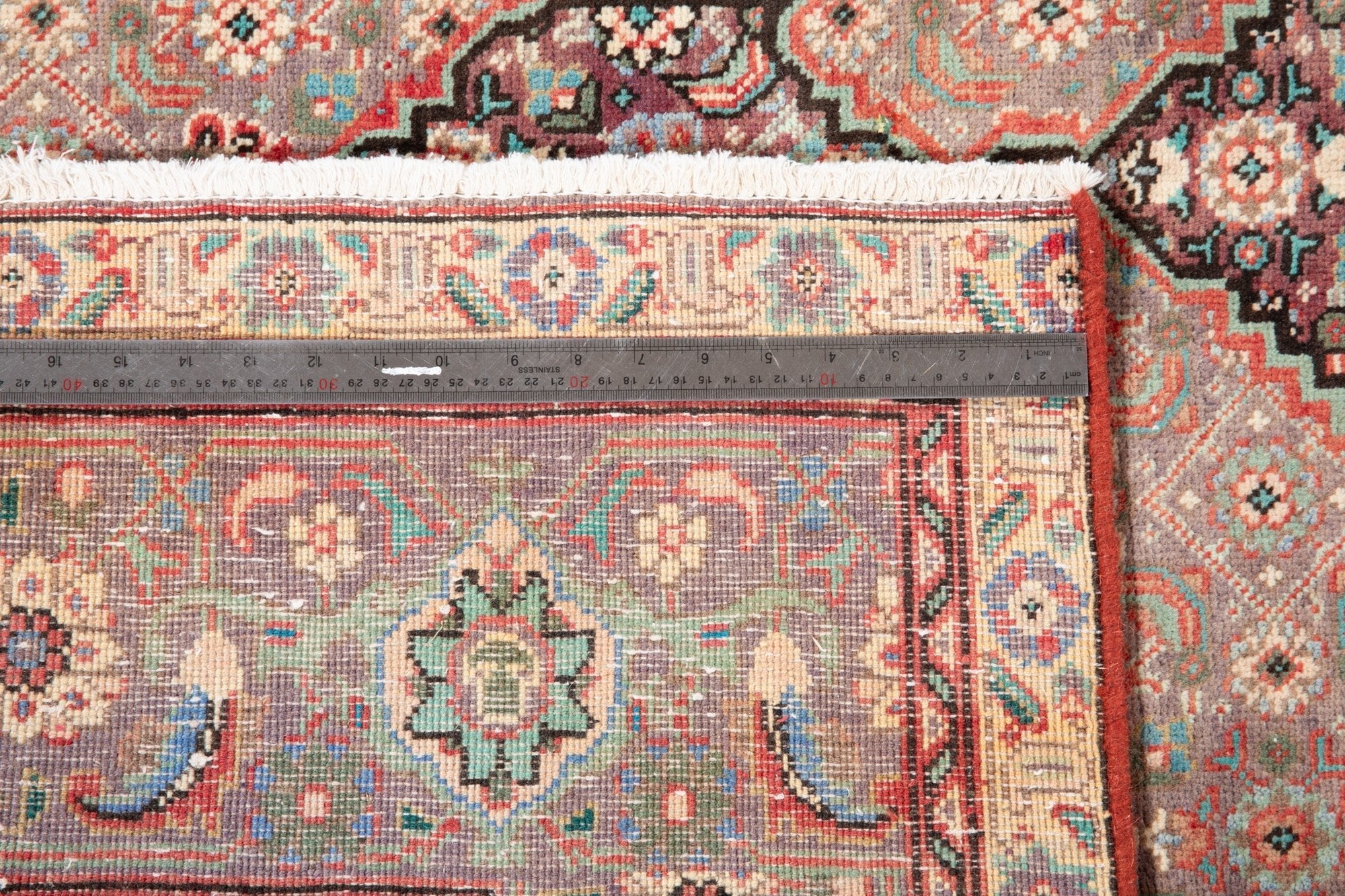 Hand-Knotted Vintage Large Wool Area Rug – 9' 11" x 6' 6" (302 x 199 cm) - Yasi & Fara