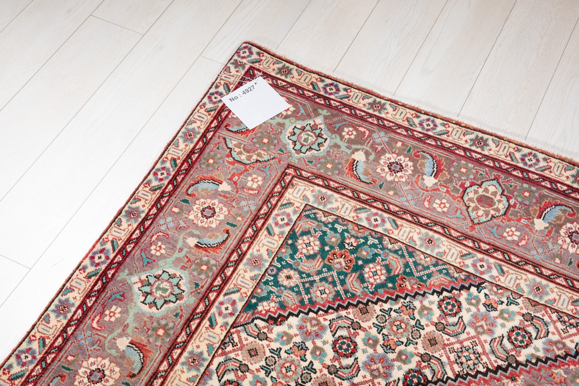 Hand-Knotted Vintage Large Wool Area Rug – 9' 11" x 6' 6" (302 x 199 cm) - Yasi & Fara