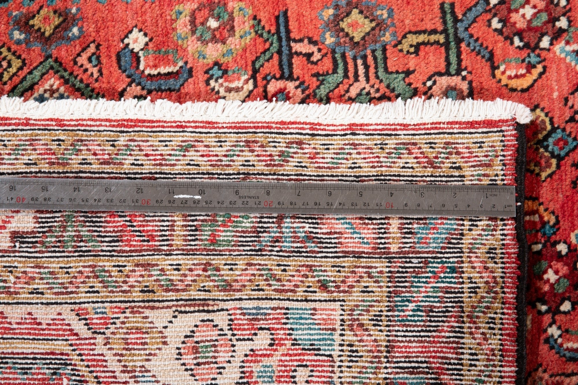 Hand-Knotted Vintage Wool Runner Rug – 10' 3" x 3' 7" (312 x 110 cm) - Yasi & Fara