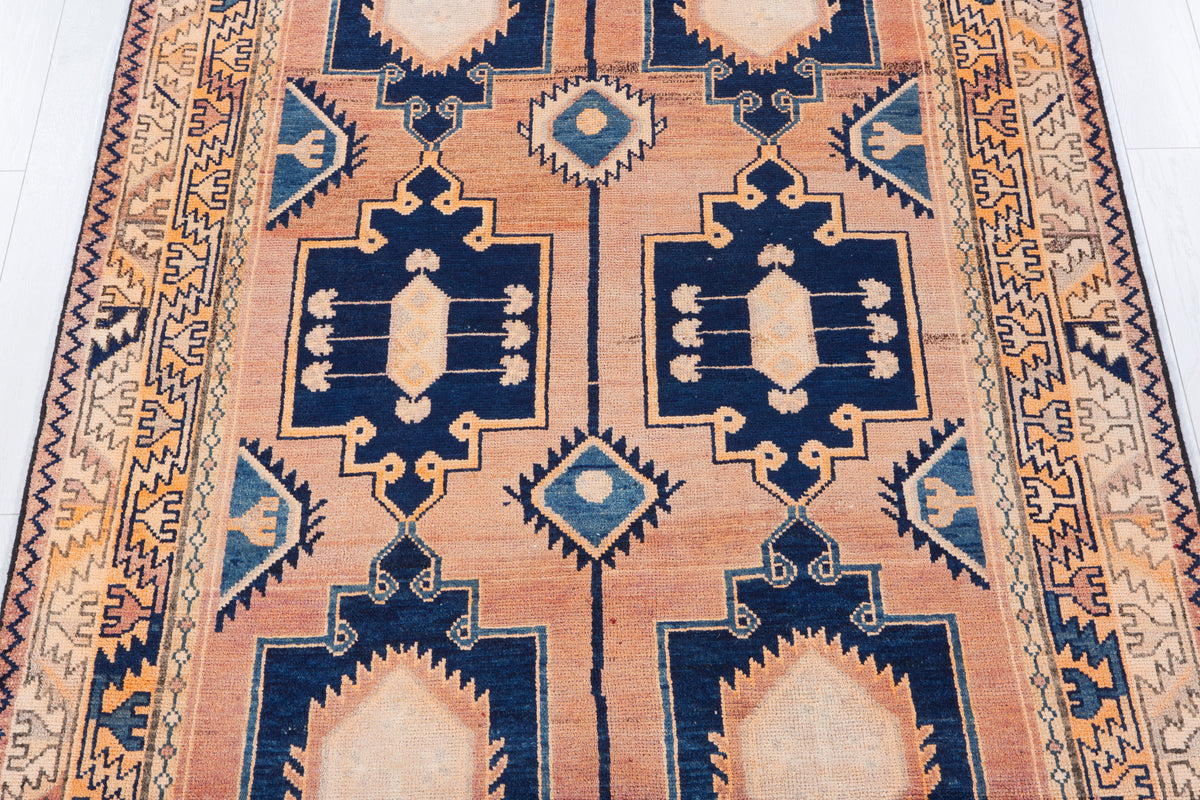 Collectible Antique Copper Hand-Knotted Wool Rug – 8' 2" x 4' 10" (250 x 148 cm)
