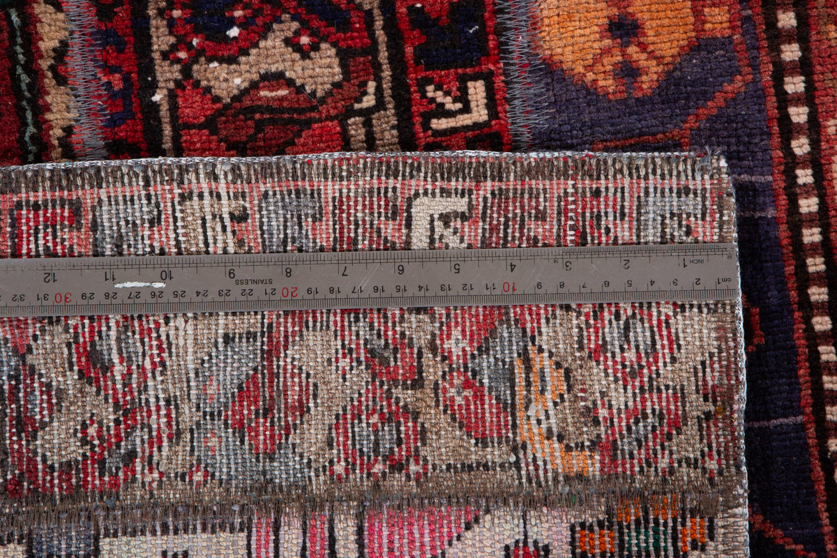 Vintage Multicolour Hand-Knotted Patchwork Rug – 8' 0" x 5' 8" (245 x 173 cm)