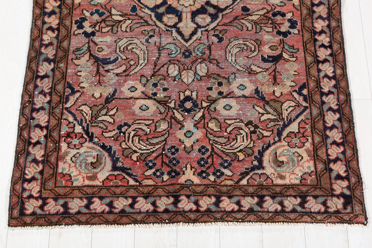 Antique Pink Hand-Knotted Wool Rug – 6' 3" x 4' 0" (191 x 123 cm)