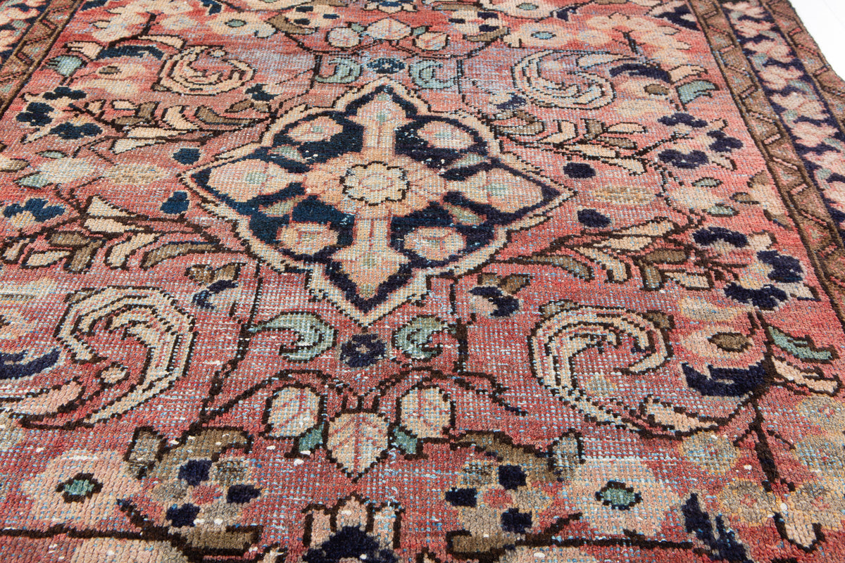 Antique Pink Hand-Knotted Wool Rug – 6' 3" x 4' 0" (191 x 123 cm)