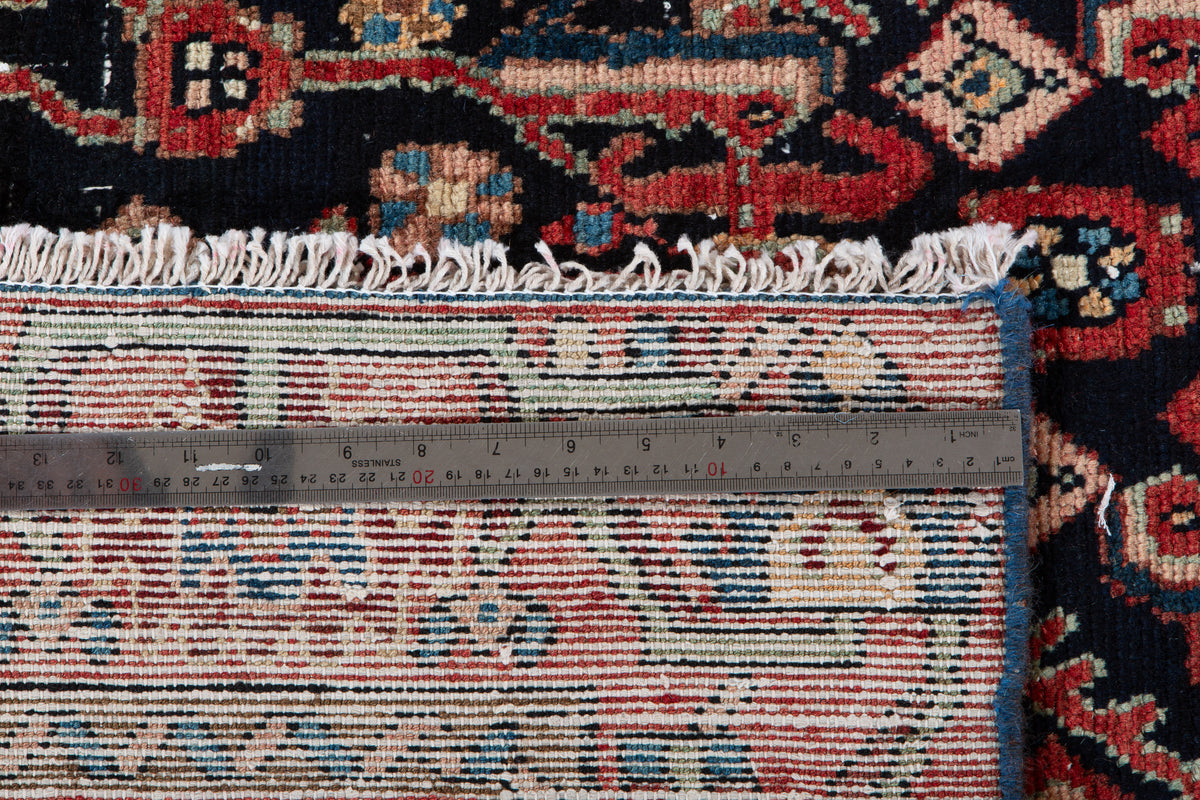 Collectible Antique Deep Navy Blue Rug – 6' 10" x 4' 2" (209 x 126 cm)