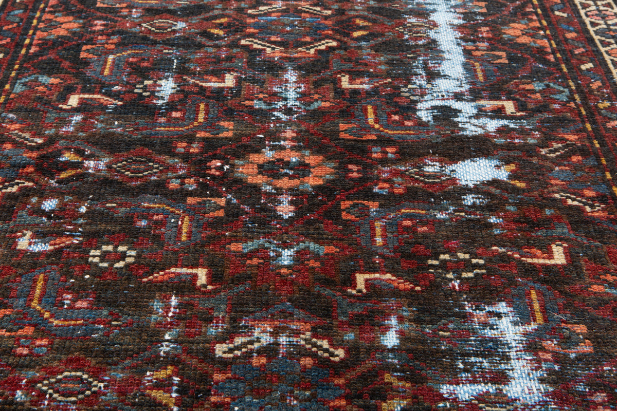 Small Antique Black Rug – 4' 7" x 3' 1" (139 x 95 cm)