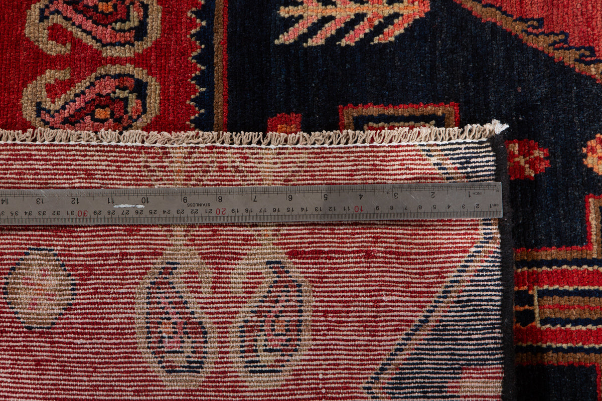 Small Vintage Red Rug – 3' 8" x 2' 11" (113 x 90 cm)