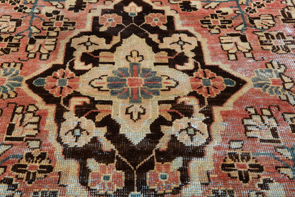 Small Antique Rust Red Rug – 5' 7" x 3' 1" (171 x 93 cm)