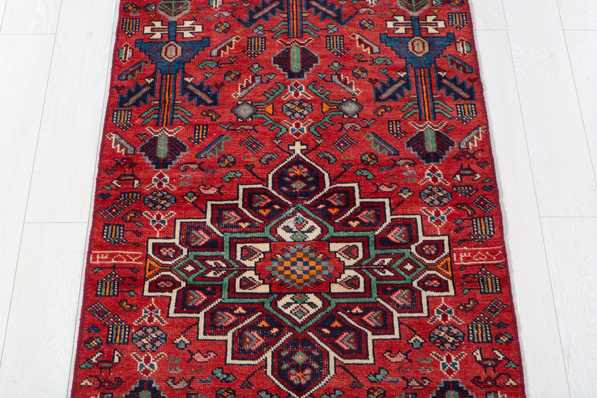 Small Vintage Red Rug – 4' 5" x 3' 0" (134 x 92 cm)