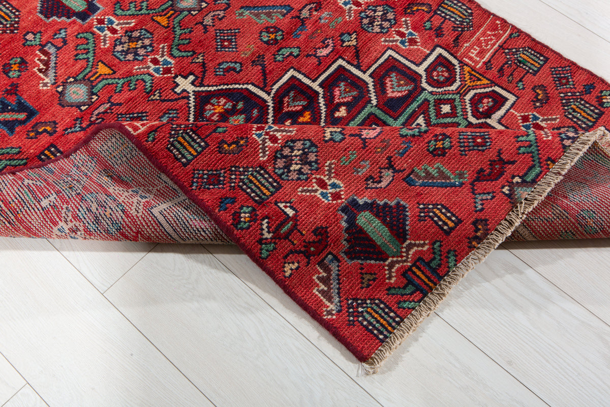 Small Vintage Red Rug – 4' 5" x 3' 0" (134 x 92 cm)
