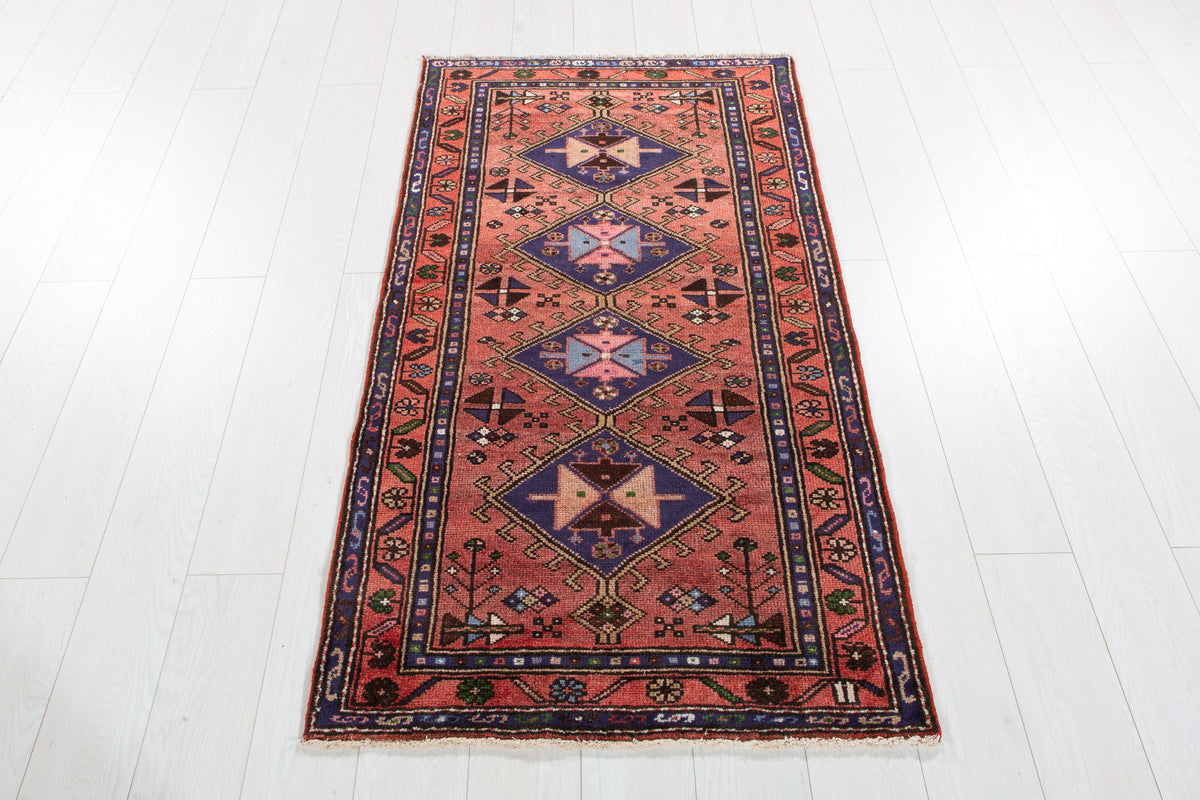 Small Vintage Rust Red Rug – 5' 0" x 2' 9" (153 x 85 cm)