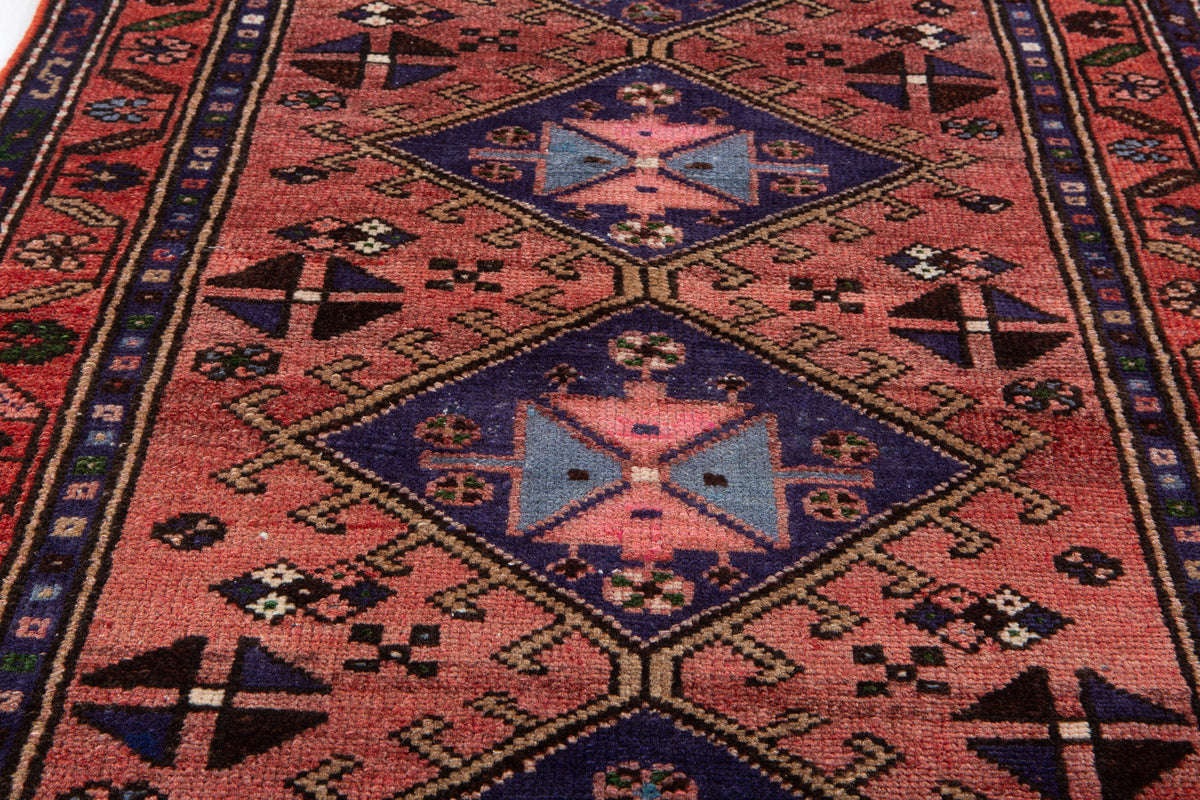Small Vintage Rust Red Rug – 5' 0" x 2' 9" (153 x 85 cm)