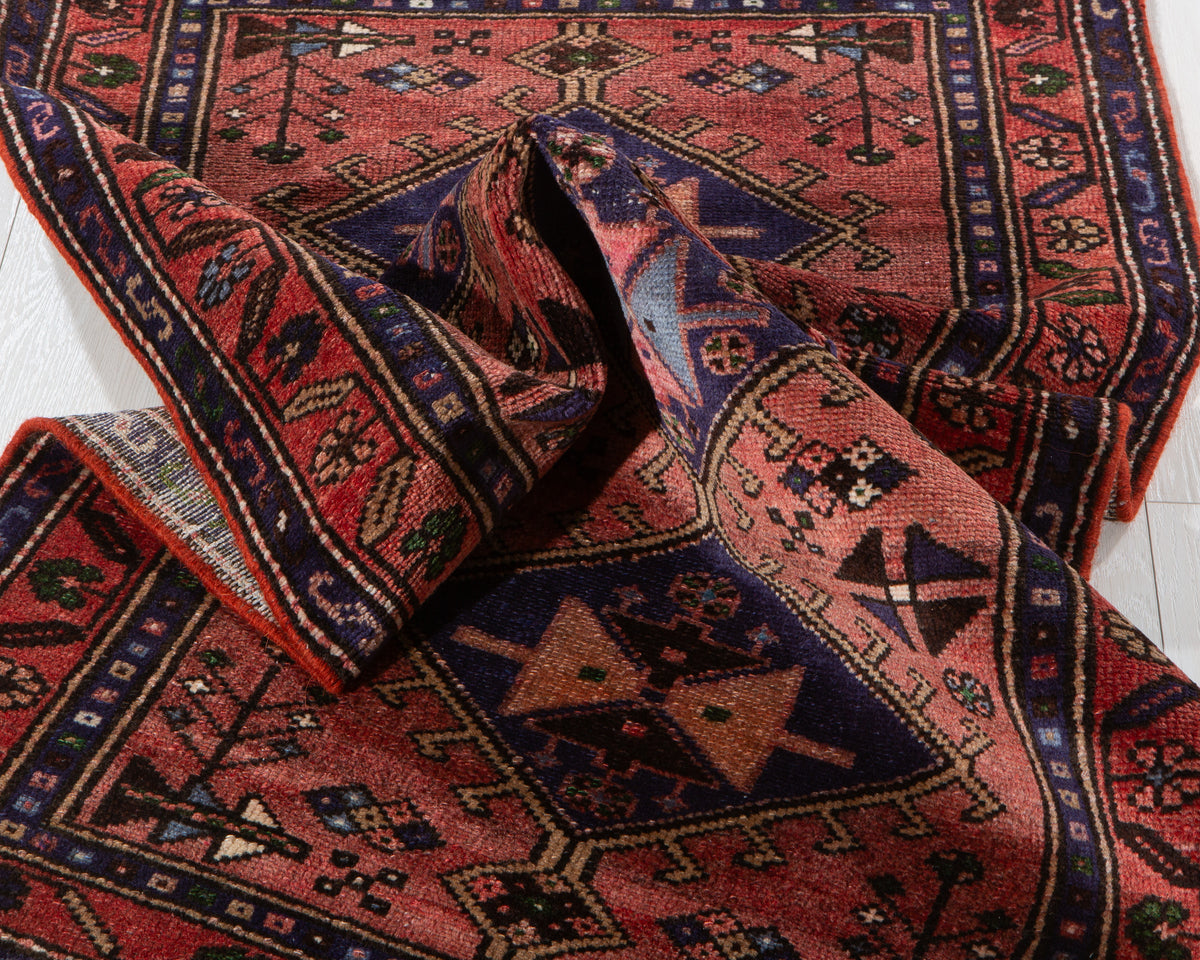 Small Vintage Rust Red Rug – 5' 0" x 2' 9" (153 x 85 cm)