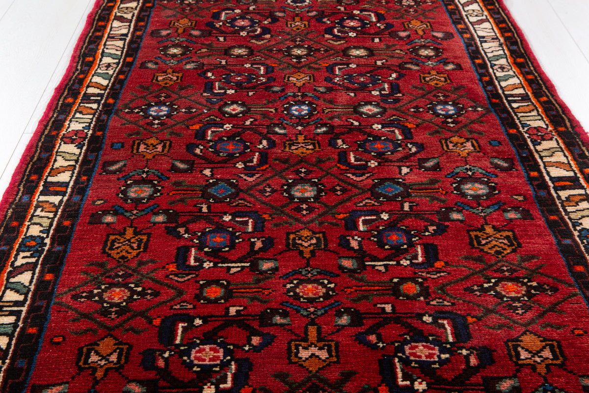 Vintage Red Rug – 6' 2" x 2' 7" (189 x 78 cm)