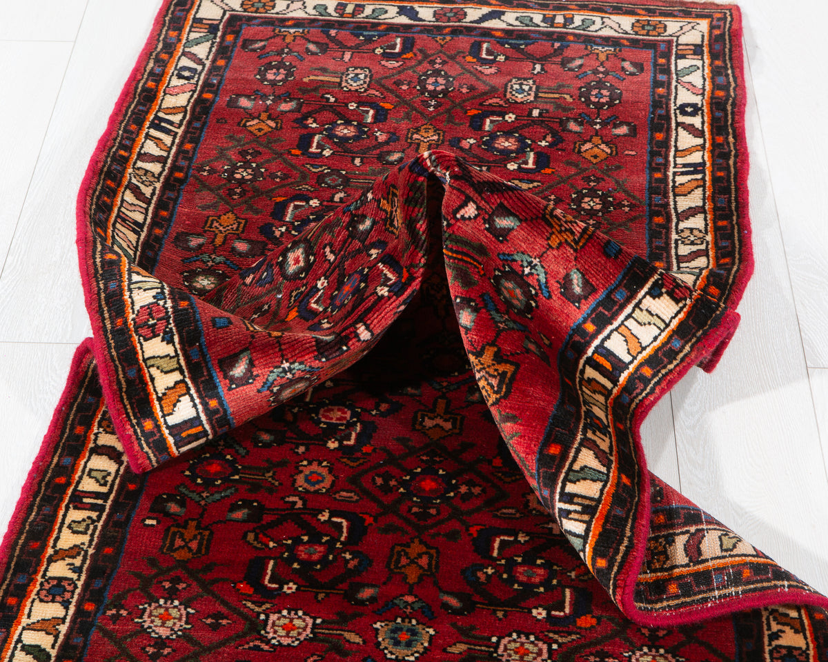 Vintage Red Rug – 6' 2" x 2' 7" (189 x 78 cm)