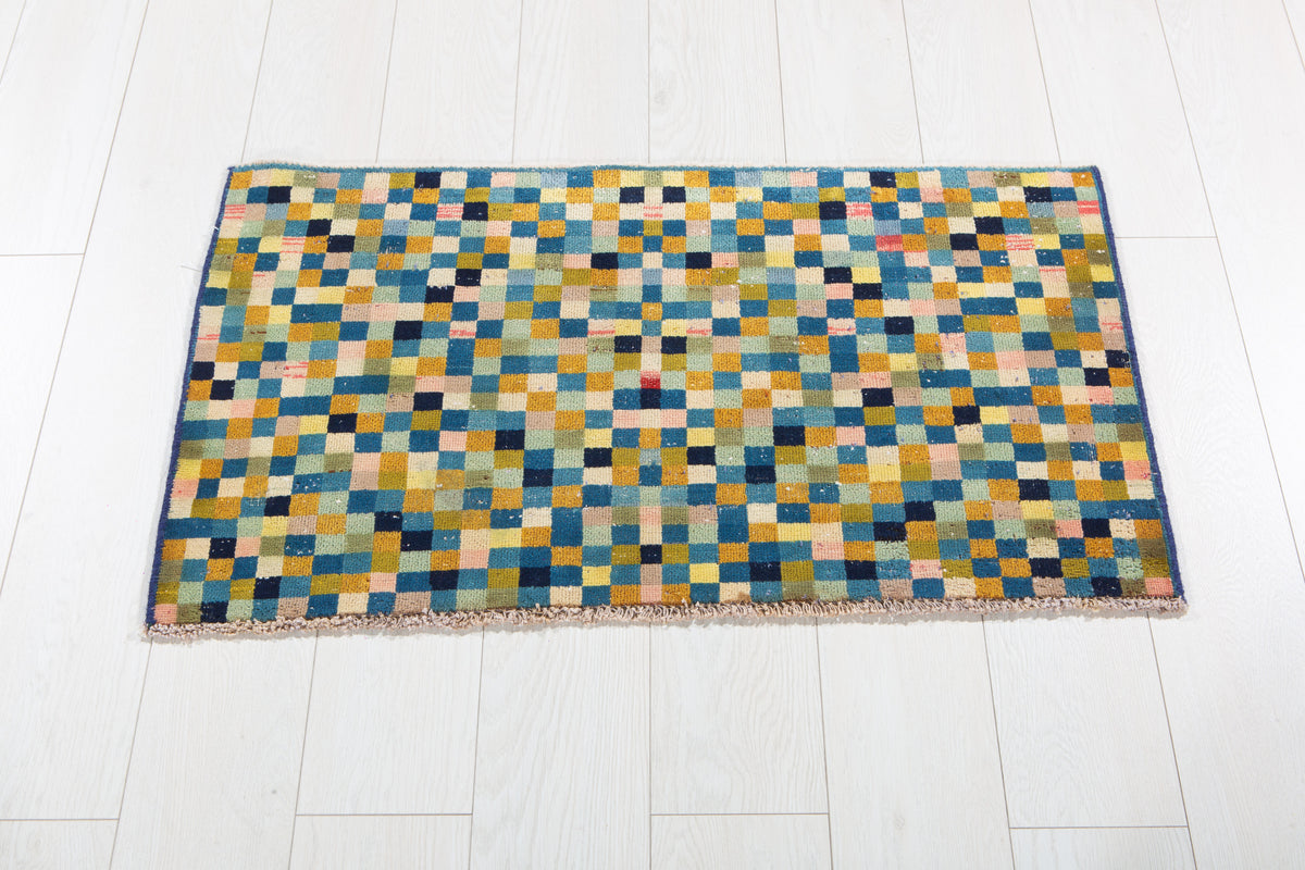 Mini Antique Multicolor Rug – 3' 1" x 1' 8" (93 x 52 cm)