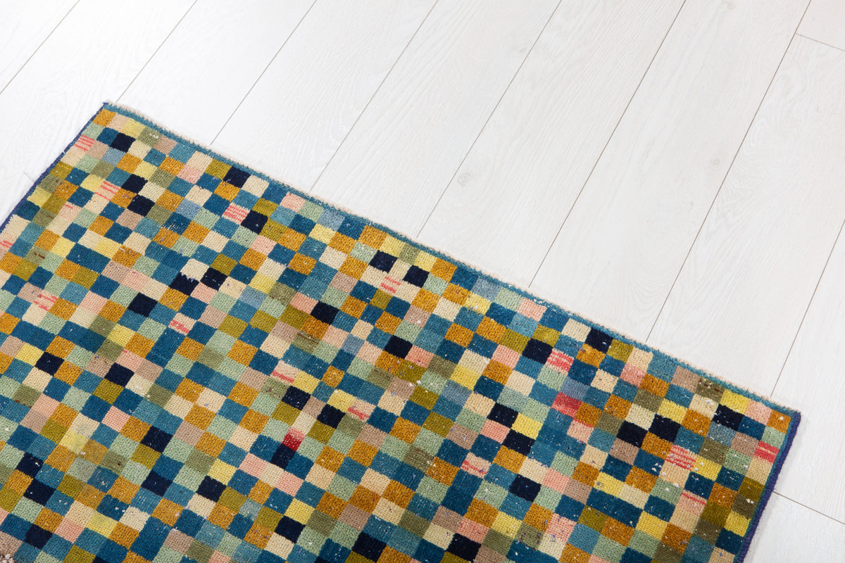 Mini Antique Multicolor Rug – 3' 1" x 1' 8" (93 x 52 cm)