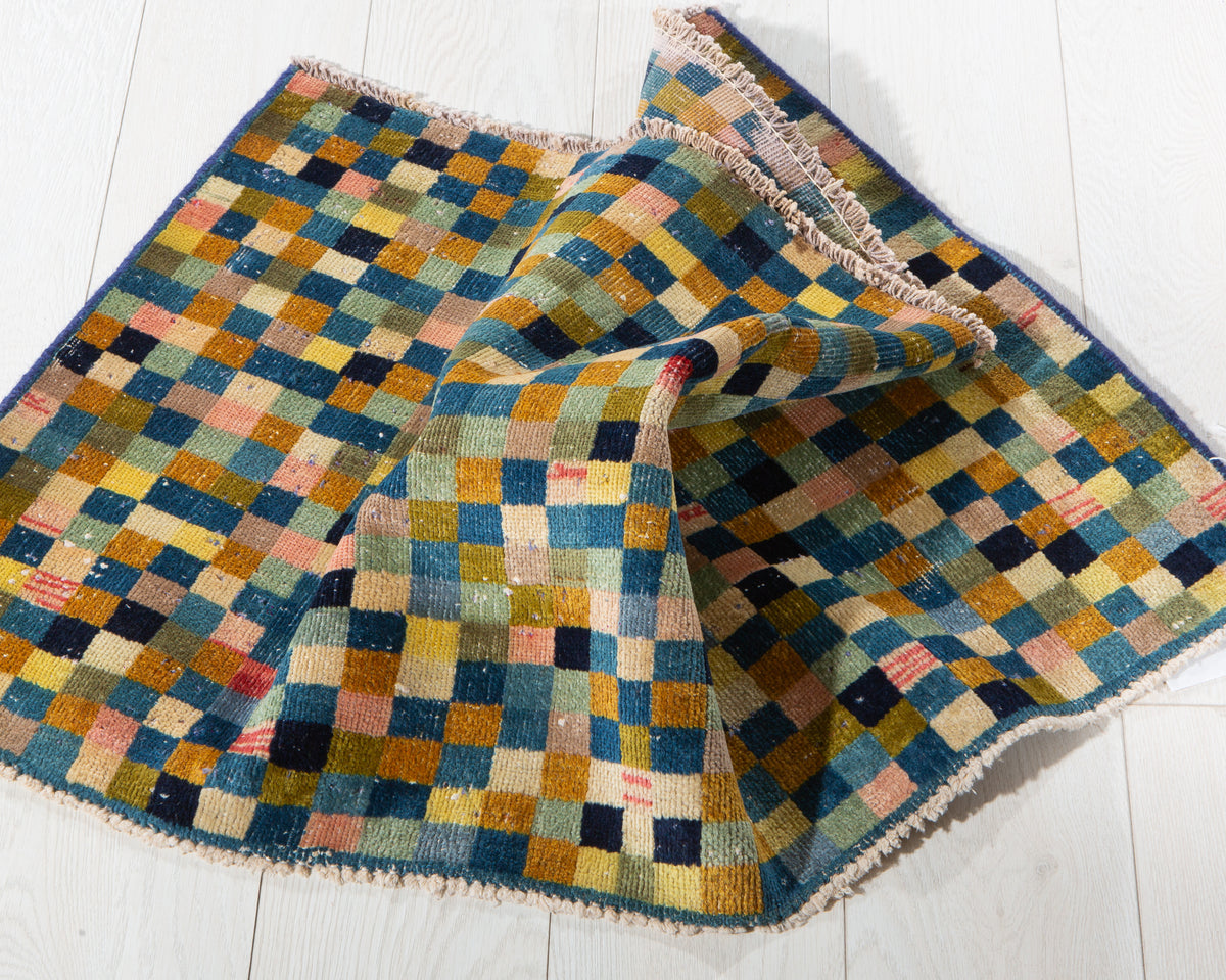 Mini Antique Multicolor Rug – 3' 1" x 1' 8" (93 x 52 cm)