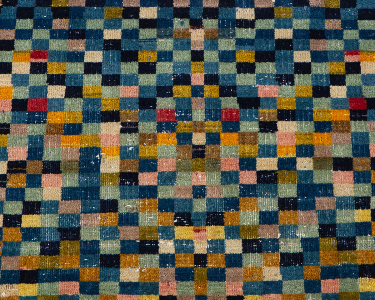 Small Antique Multicolor Rug – 3' 1" x 1' 10" (93 x 57 cm)