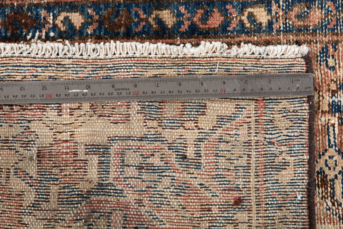 Antique Faded Rust Red Rug – 6' 1" x 2' 4" (186 x 71 cm)