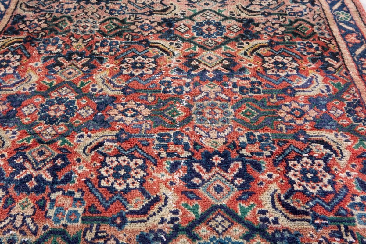 Small Antique Faded Red Rug – 5' 0" x 3' 5" (153 x 103 cm)