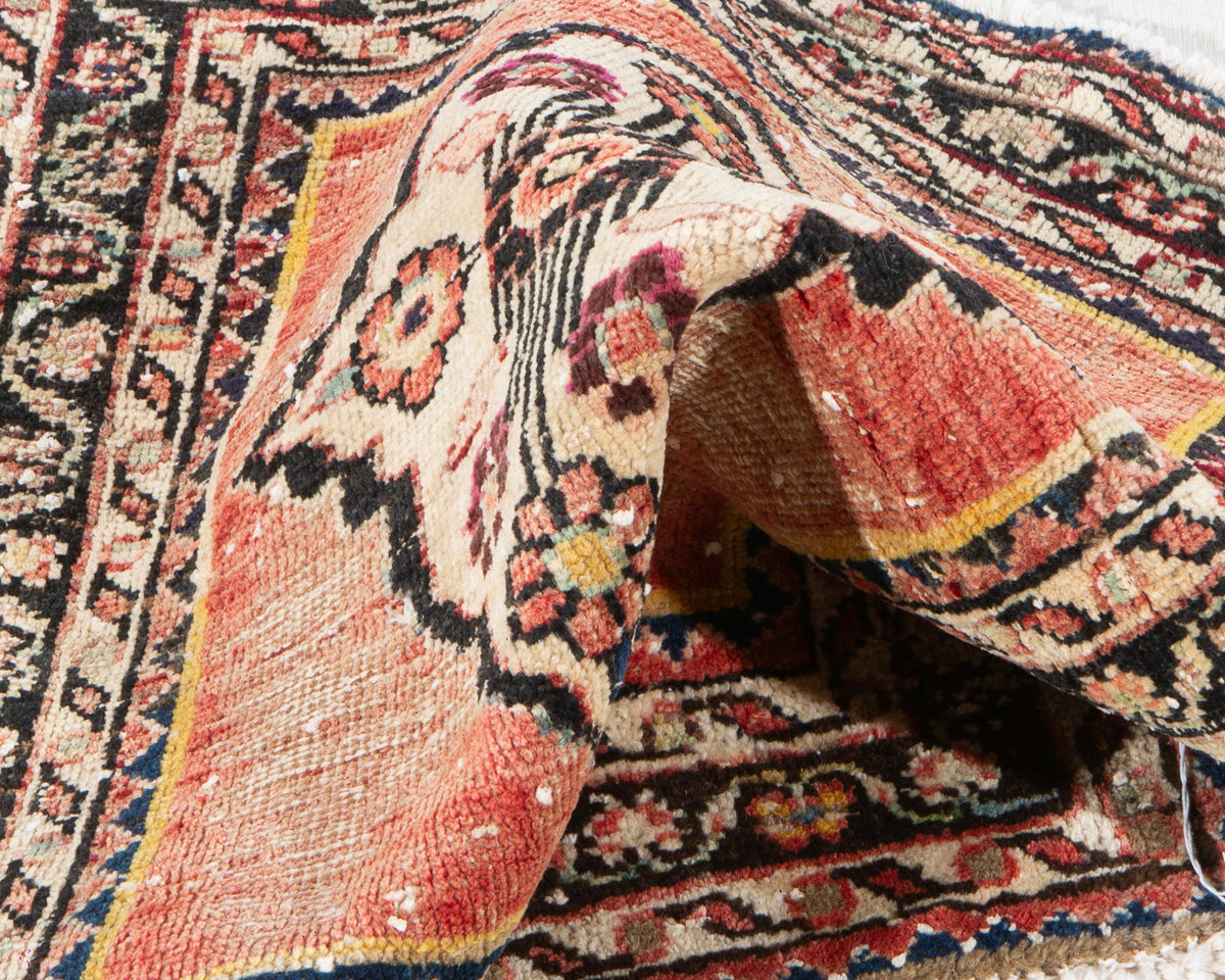 Small Antique Faded Red Rug – 2' 5" x 2' 2" (74 x 66 cm)