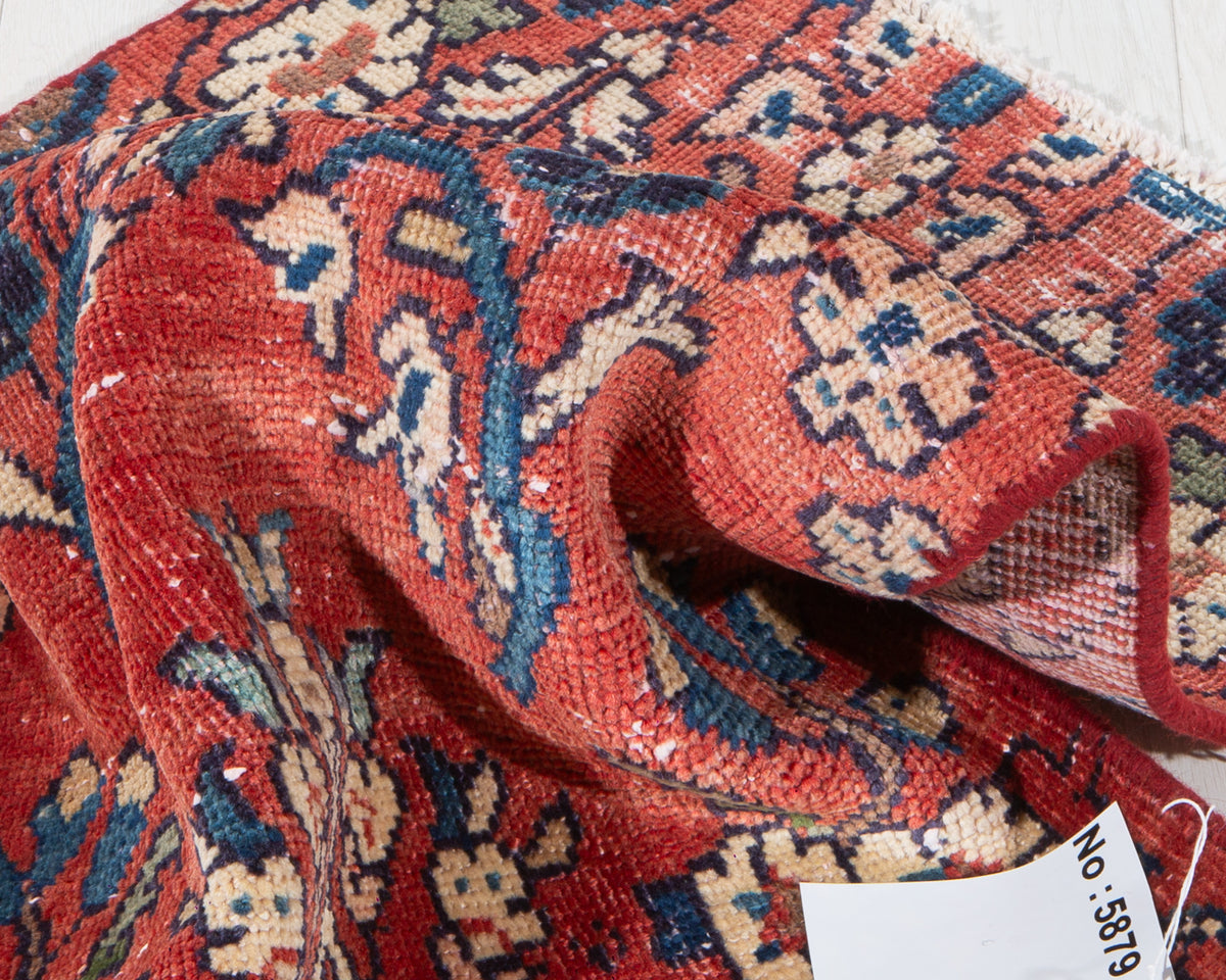 Small Antique Red Rug – 3' 1" x 1' 9" (95 x 54 cm)