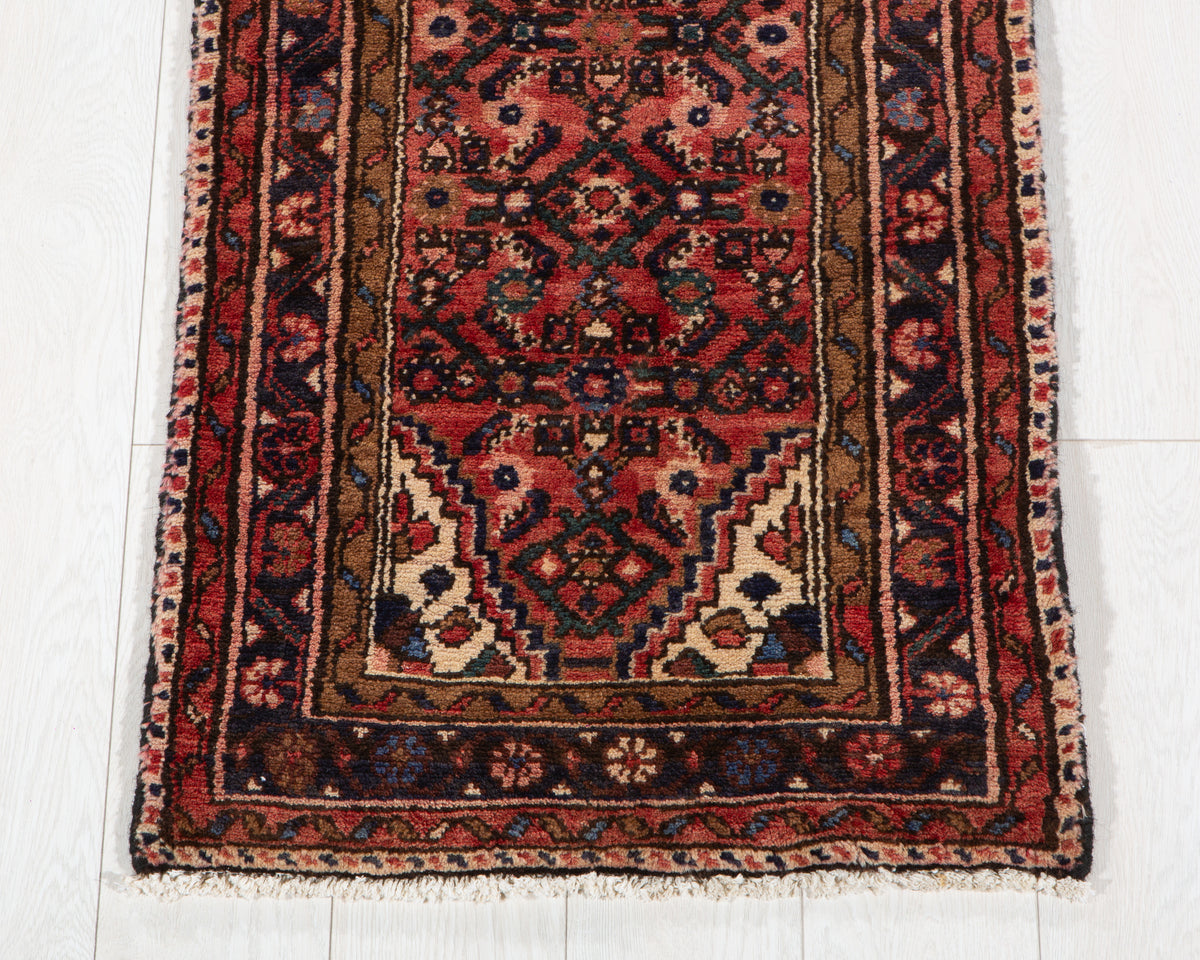 Small Vintage Red Rug – 3' 3" x 1' 11" (99 x 59 cm)