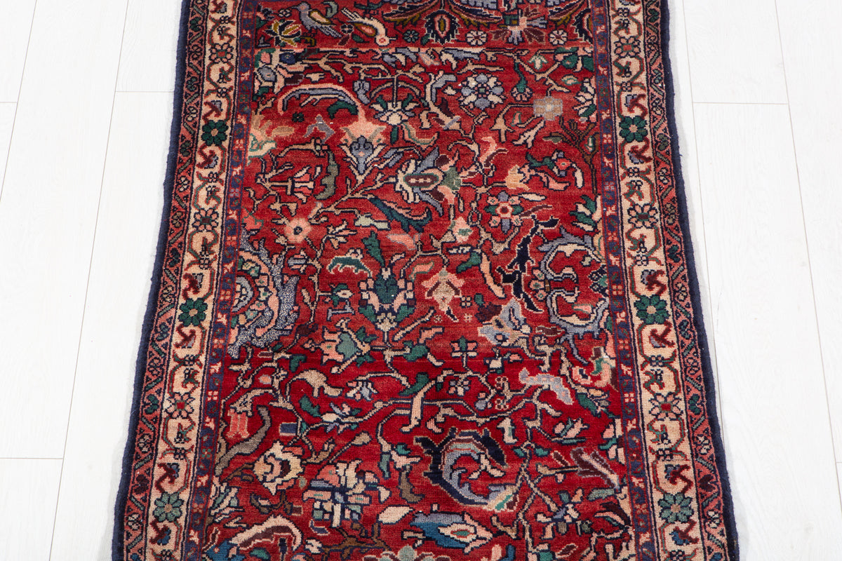 Small Antique Red Rug – 4' 1" x 2' 6" (125 x 77 cm)