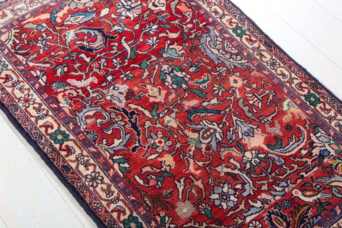 Small Antique Red Rug – 4' 1" x 2' 6" (125 x 77 cm)