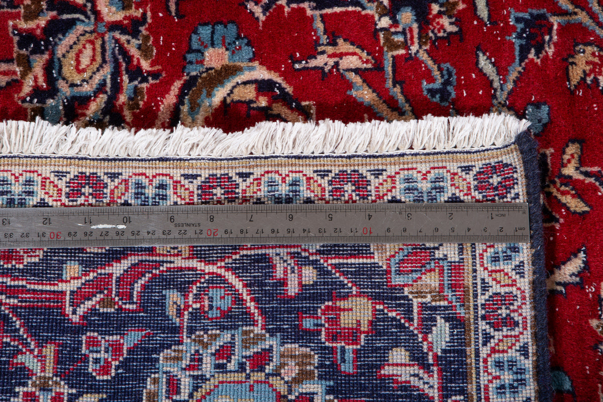 Vintage Red Floral Rug – 11' 10" x 9' 0" (360 x 274 cm)