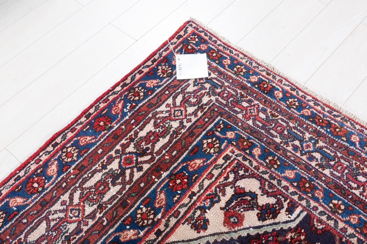 Vintage Red Geometric Rug – 9' 11" x 6' 10" (303 x 208 cm)