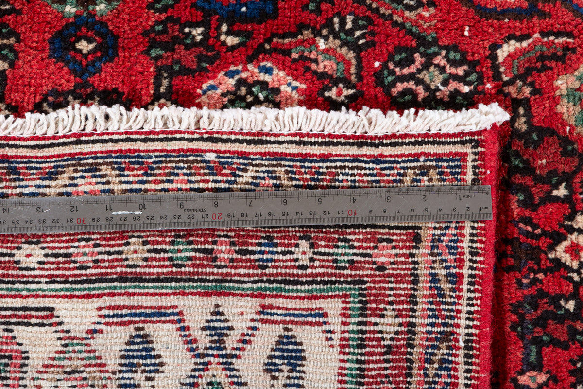 Vintage Red Geometric Rug – 10' 2" x 6' 10" (309 x 208 cm)