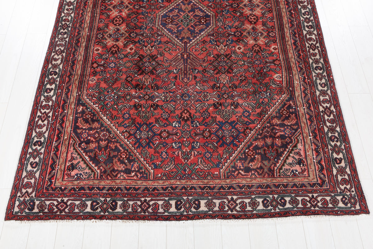 Vintage Red Geometric Rug – 9' 8" x 6' 4" (294 x 193 cm)