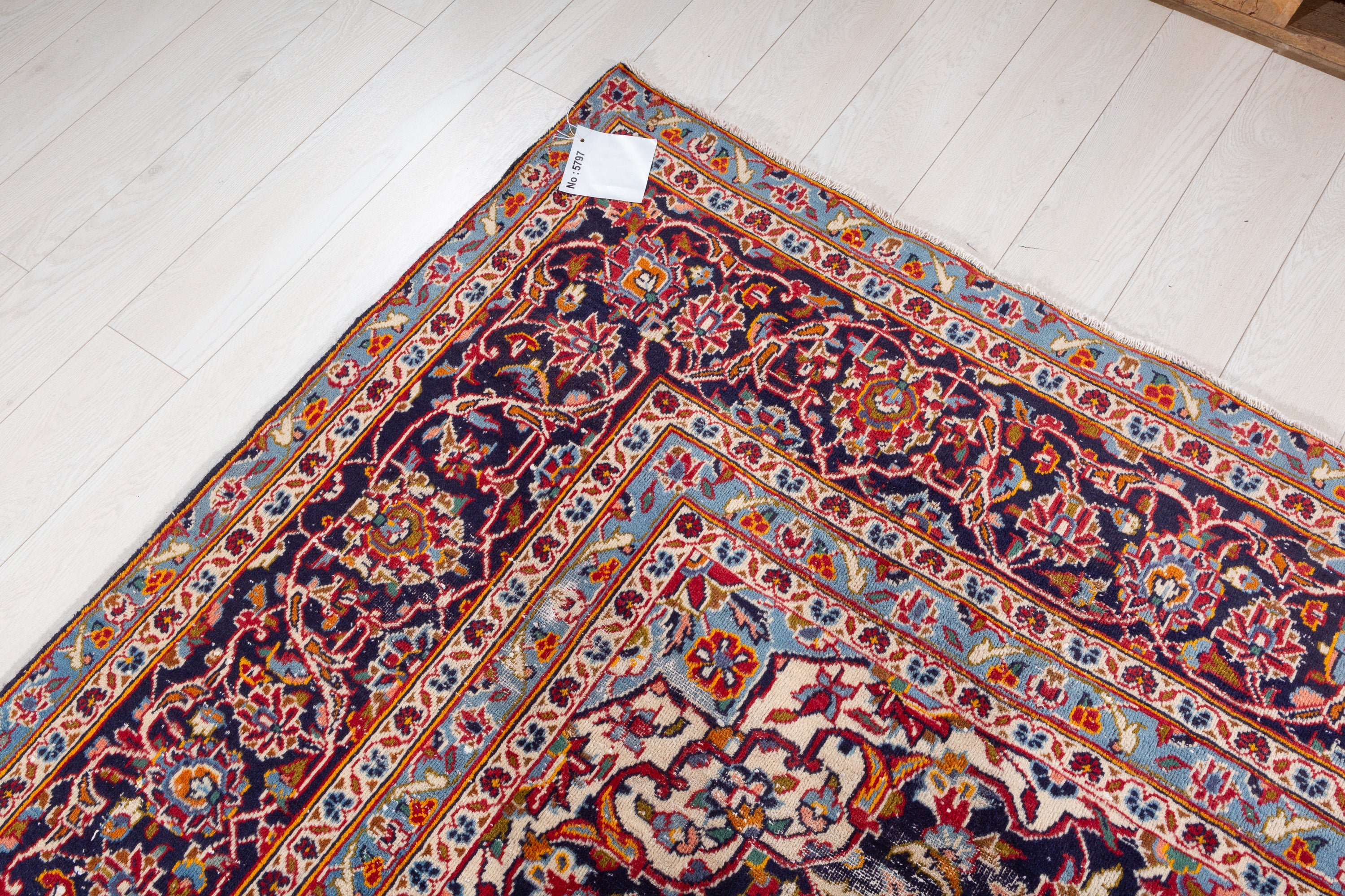 Vintage Red Floral Rug – 12' 8" x 9' 1" (387 x 278 cm)