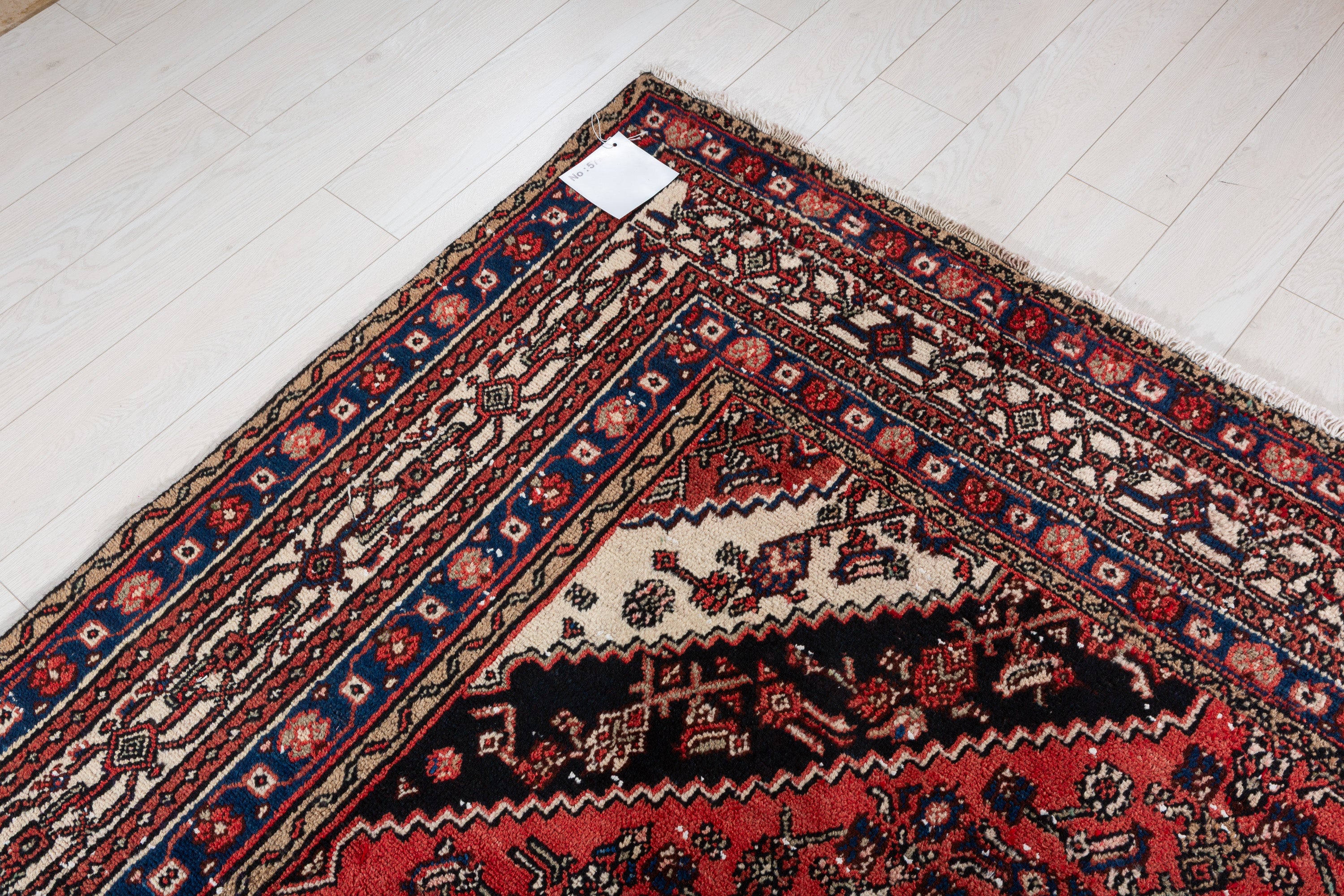 Vintage Red Geometric Rug – 11' 6" x 8' 4" (350 x 253 cm)