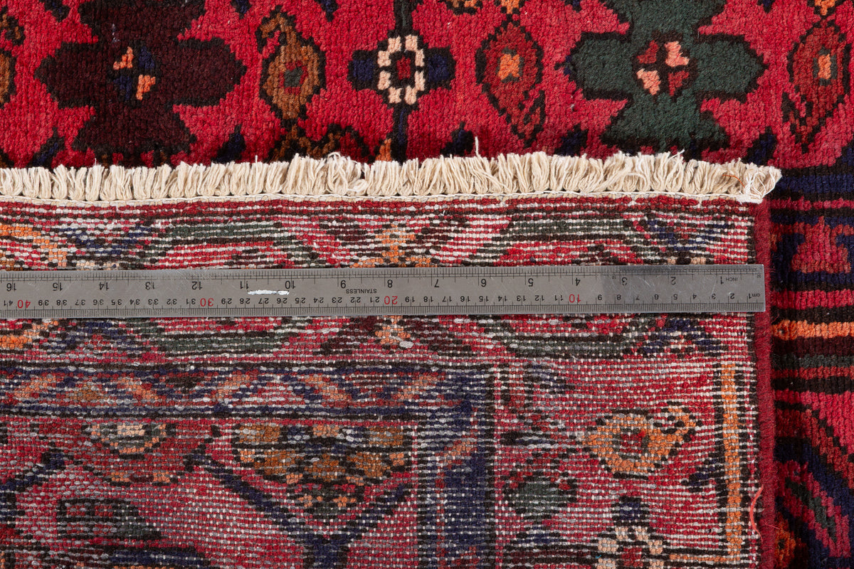 Vintage Red Allover Boteh Hand-Knotted Area Rug – 6' 5" x 3' 8" (195 x 112 cm)