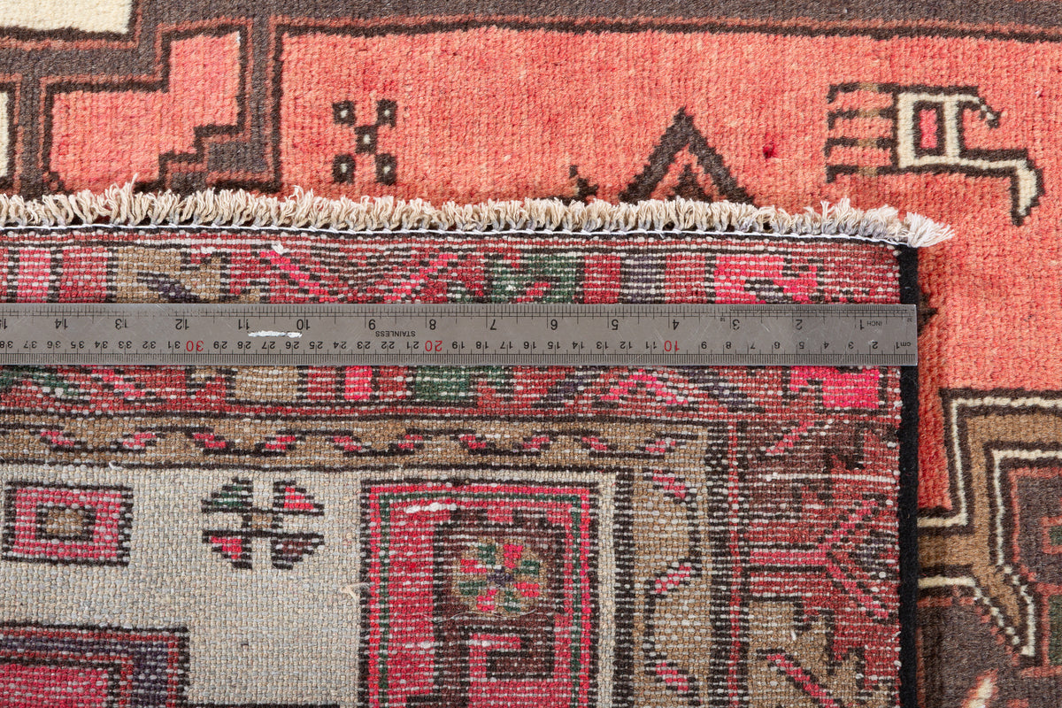 Tapis vintage délavé pêche Tribal à motif géométrique – 6' 0" x 3' 2" (183 x 97 cm)